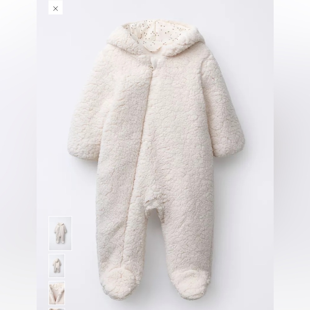 Zara Polar Fleece Romper